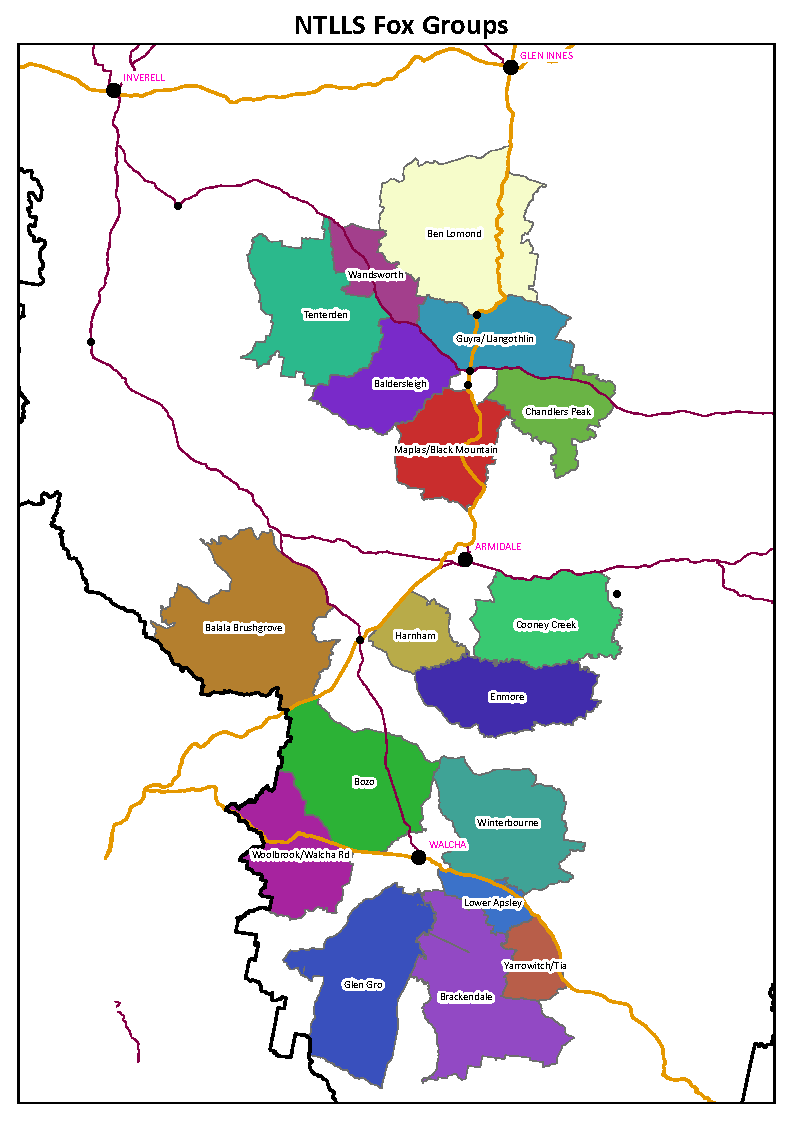 Boundaries Armdiale Fox Groups
