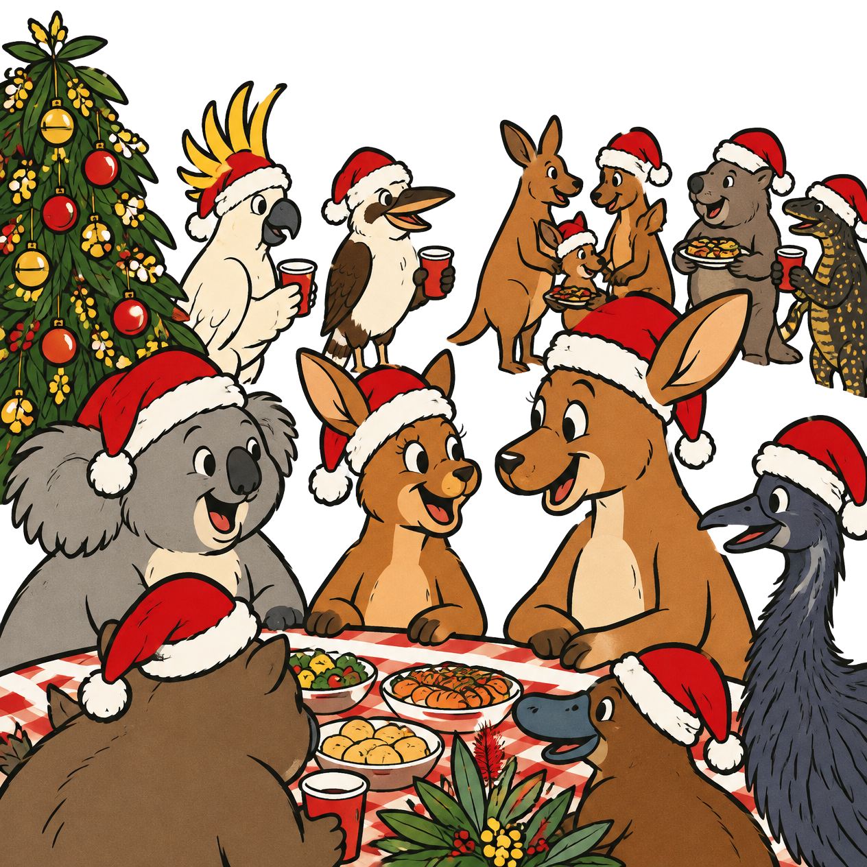 Australian community Christmas party picture