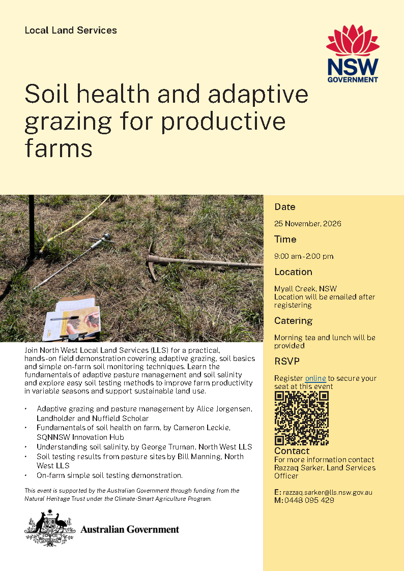 Soil health and adaptive grazing for productive farms flyer FINAL